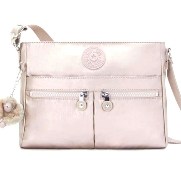 Kipling- New Angie Metallic Glow Crossbody Travel Bag NWOT - Picture 16 of 16